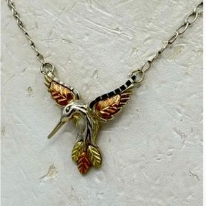 Coleman and Company 12K Gold and Sterling Hummingbird Pendant